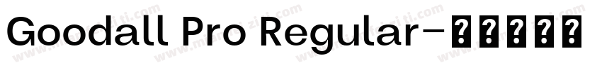 Goodall Pro Regular字体转换